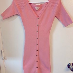Baby Pink Body Con Dress